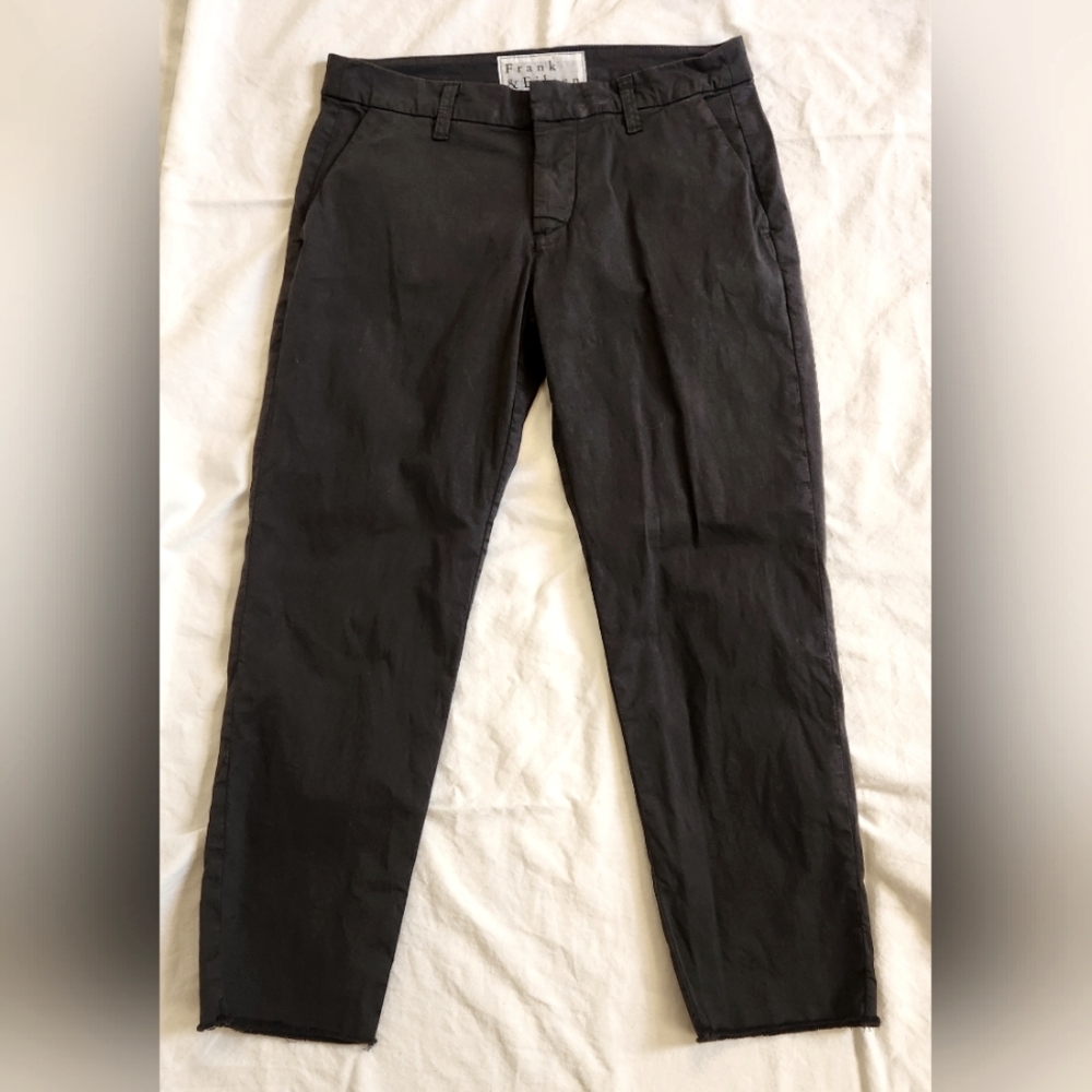 Frank & Eileen Wicklow Washed Black Italian‎ Performance Twill Size 4